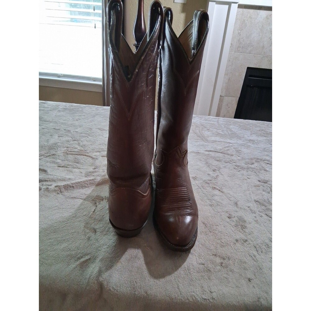 Vintage Women’s Brown Tony Lama Embroidered Cowboy Boots Size 6 - Picture 7 of 13